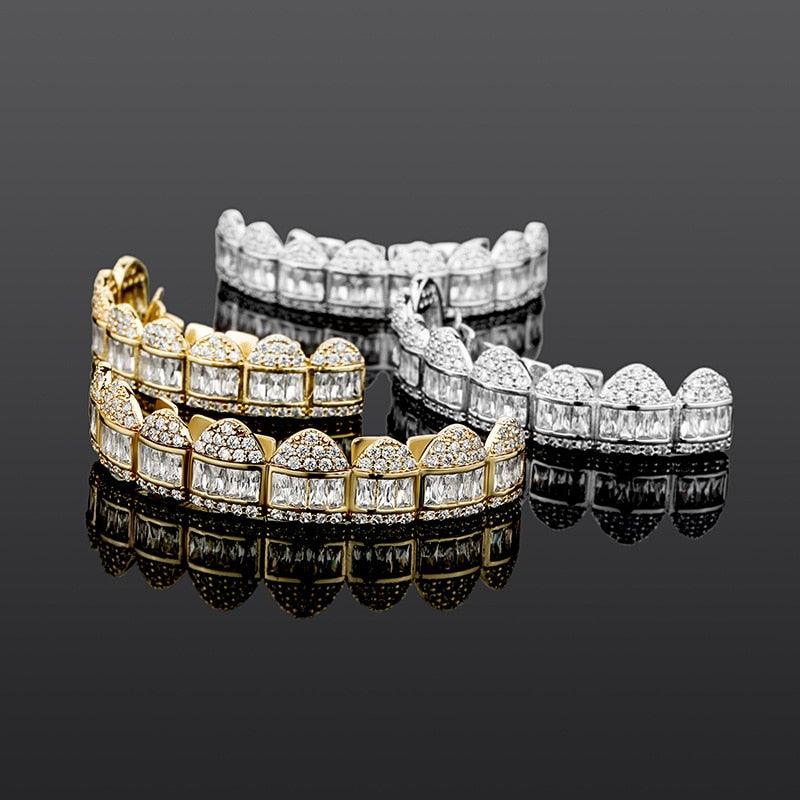 Grillz Luxo Cravejado - Tamanho Único (cima e baixo) - ICE BRO JOIAS